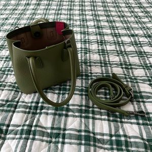 Angela Roi Cher Micro handbag in olive green used